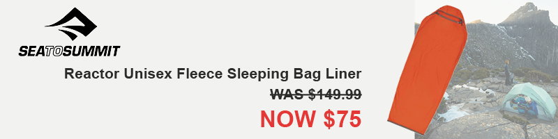 Sea to Summit Reactor Unisex Fleece Sleeping Bag Liner now $75