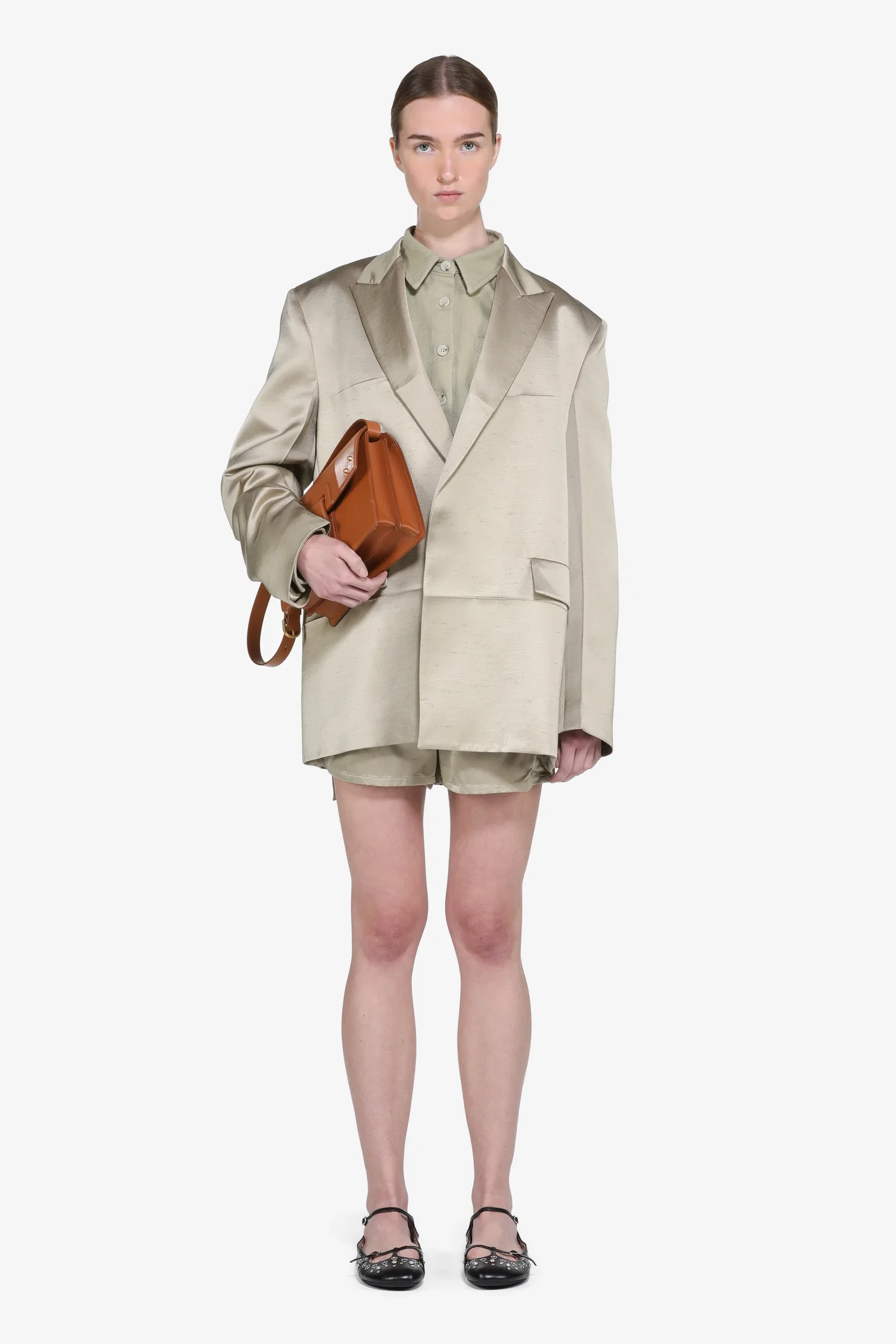Image of Shantung shorts