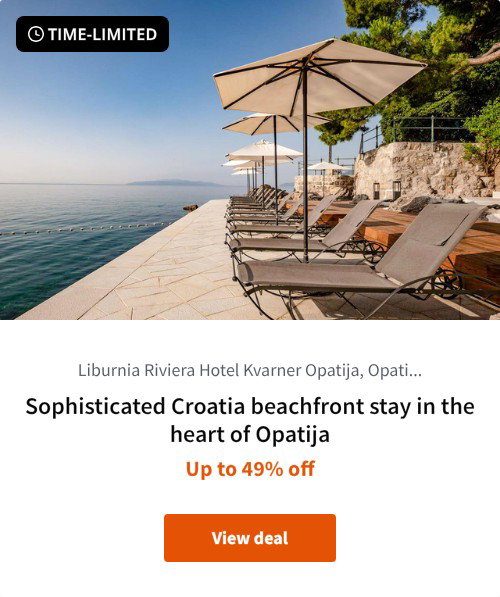 Sophisticated Croatia beachfront stay in the heart of Opatija