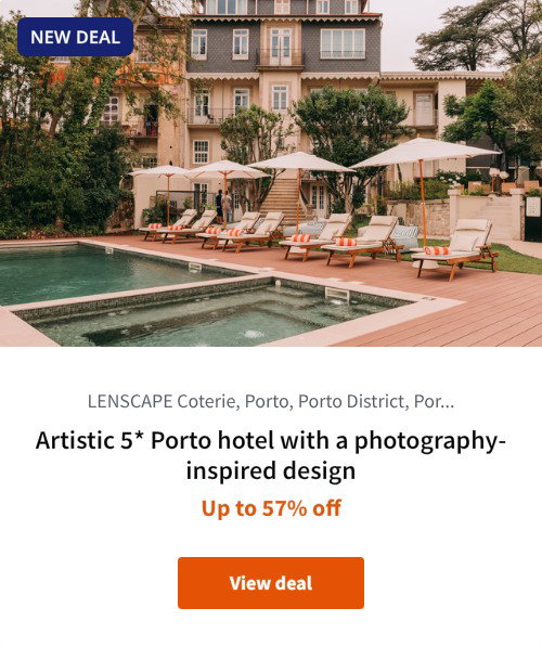Artistic 5* Porto hotel with a photography-inspired design