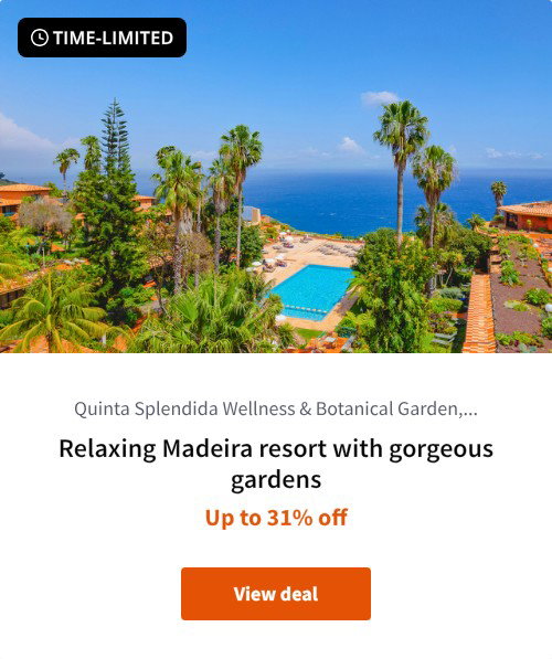 Relaxing Madeira resort with gorgeous gardens