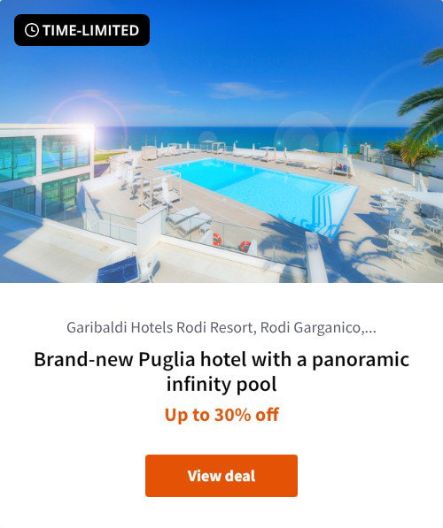 Brand-new Puglia hotel with a panoramic infinity pool