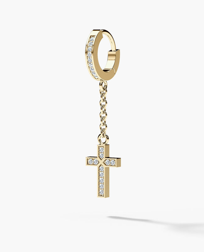 ready-to-ship-gold-dangle-cross-hoop-earring-with-0-12ct-diamonds-2