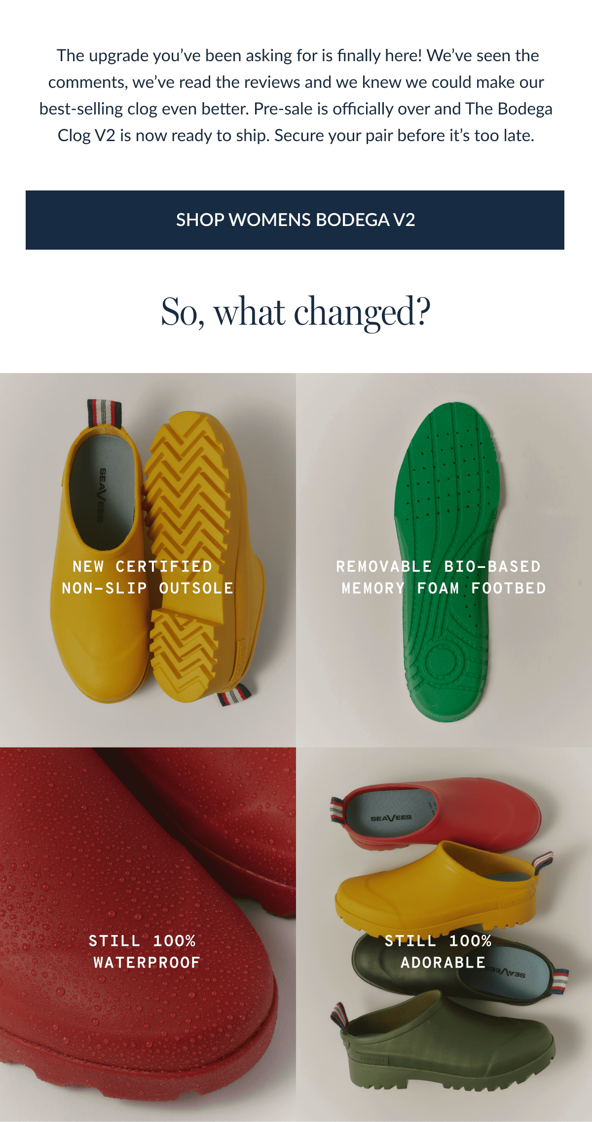 So, what changed?
