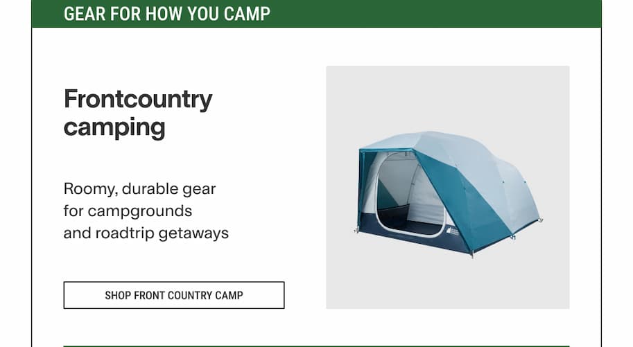 Front country camp