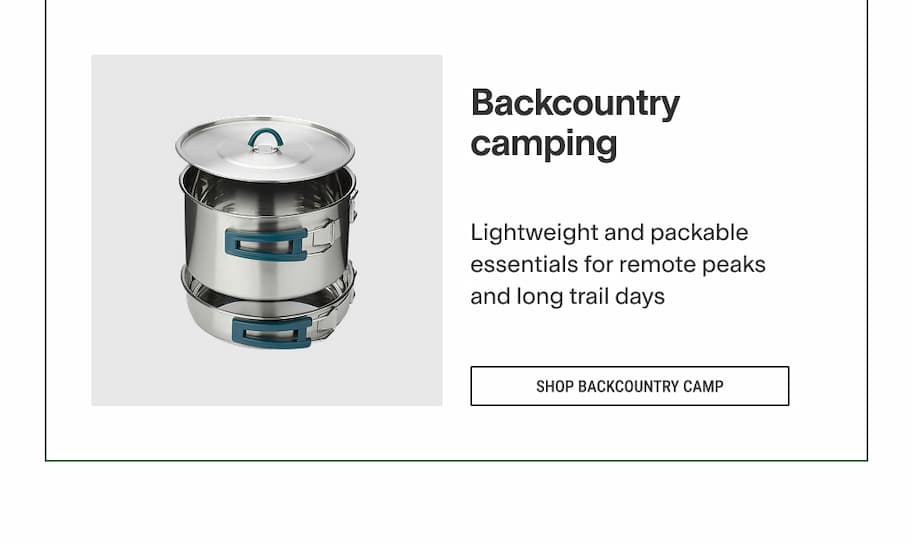 Backcountry camp