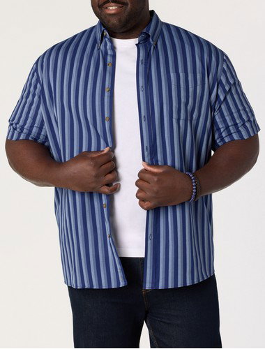 Easy-Care Striped Sport Shirt