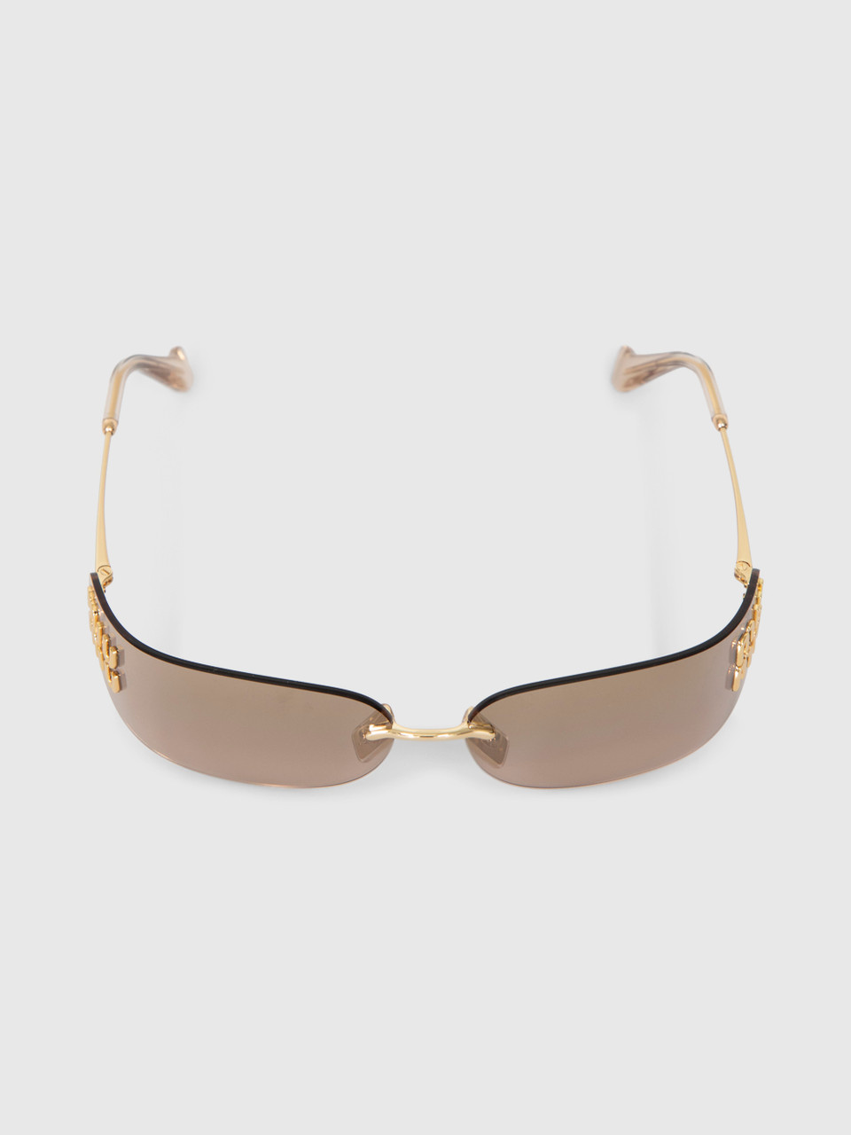 Image of Bronze Gradient Oversized Sunglasses