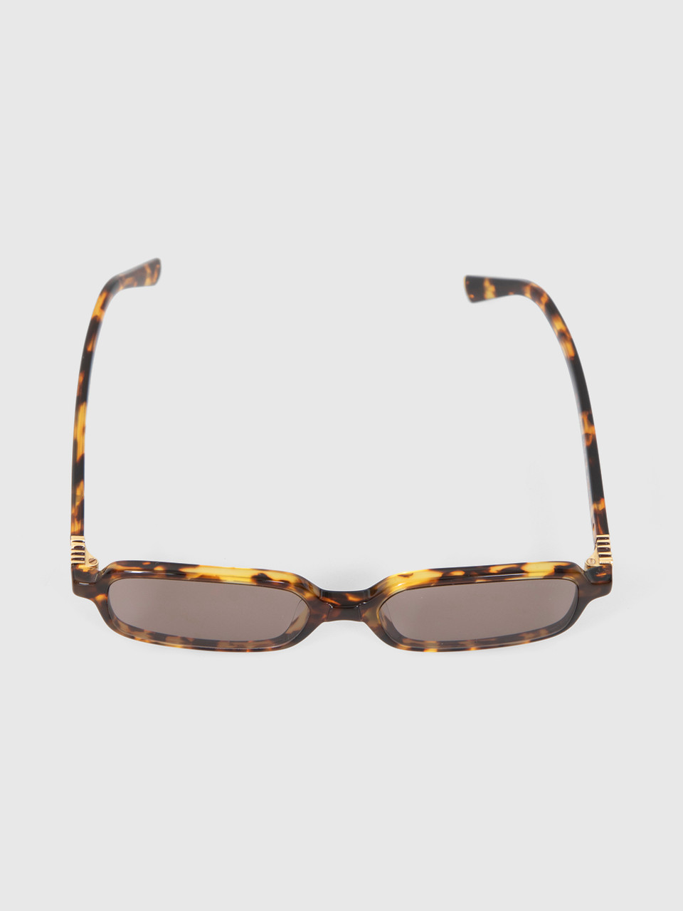 Image of Havana Honey Rectangular Sunglasses