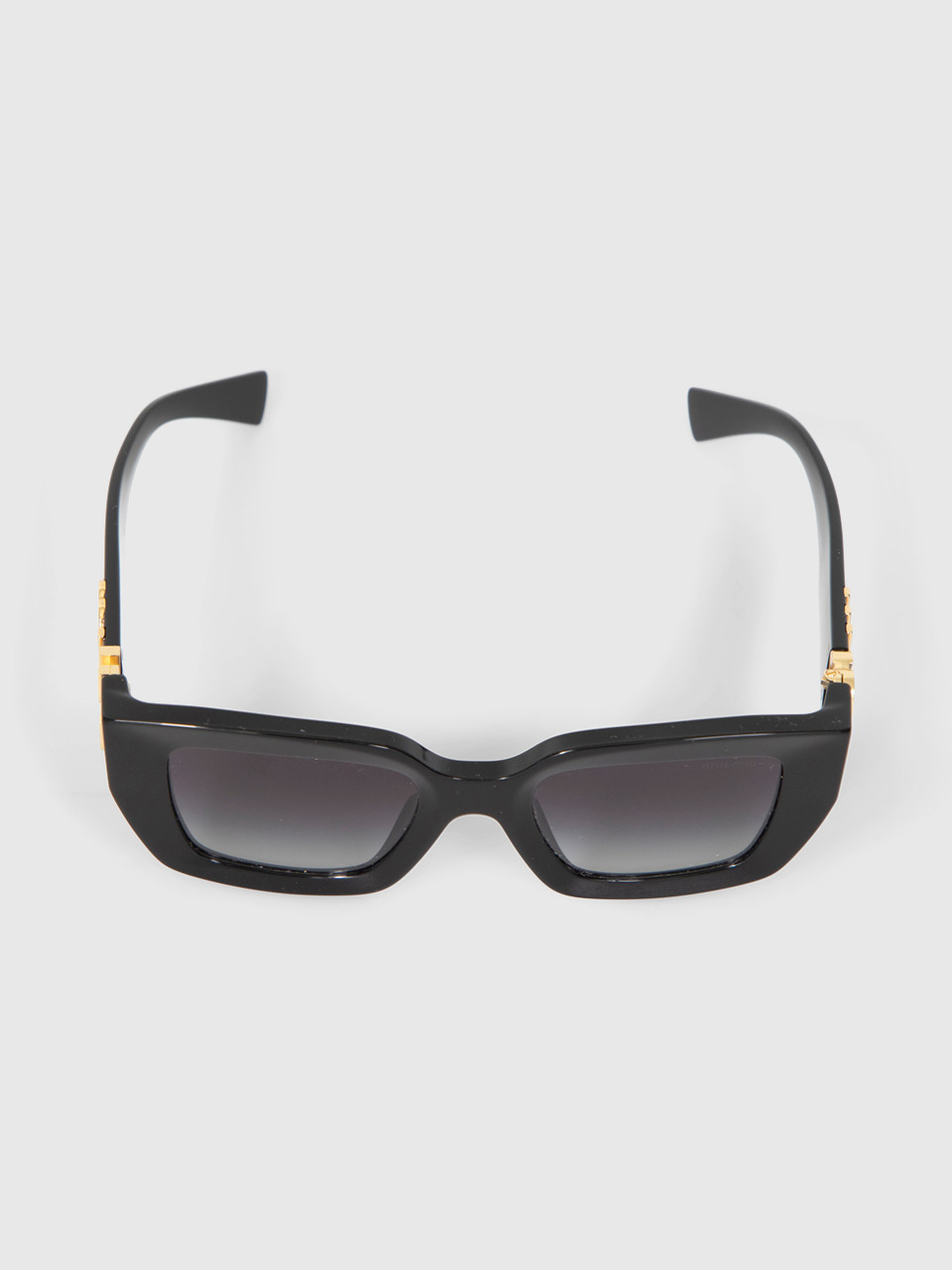 Image of Black Square Logo Sunglasses