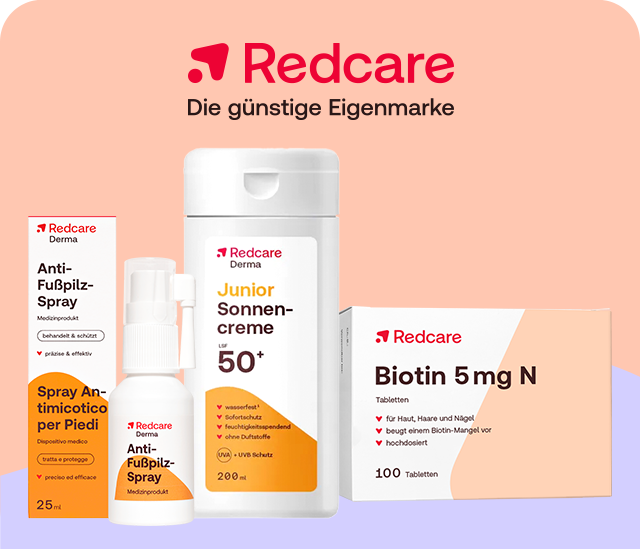 Redcare Sommerprodukte: Anti-Fußpilz-Spray, Junior Sonnencreme SPF 50+ und Biotin 5 mg N.