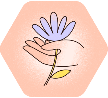 Symbol für Gesichtspflege und Hautpflege.