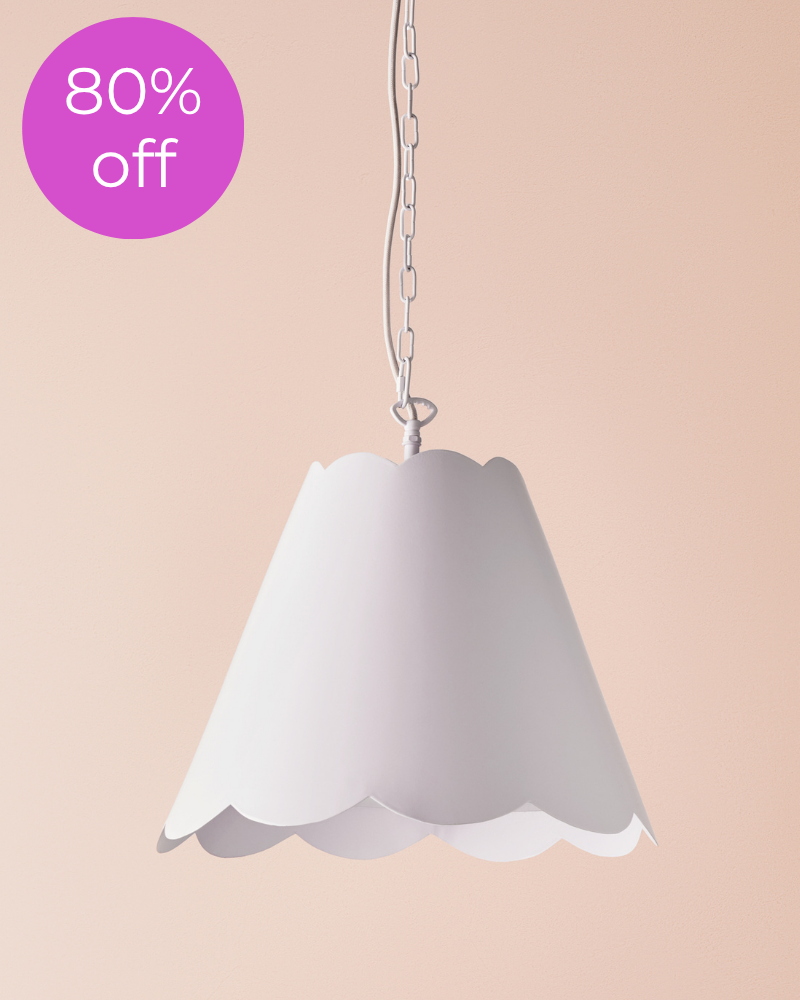 dolly pendant in white