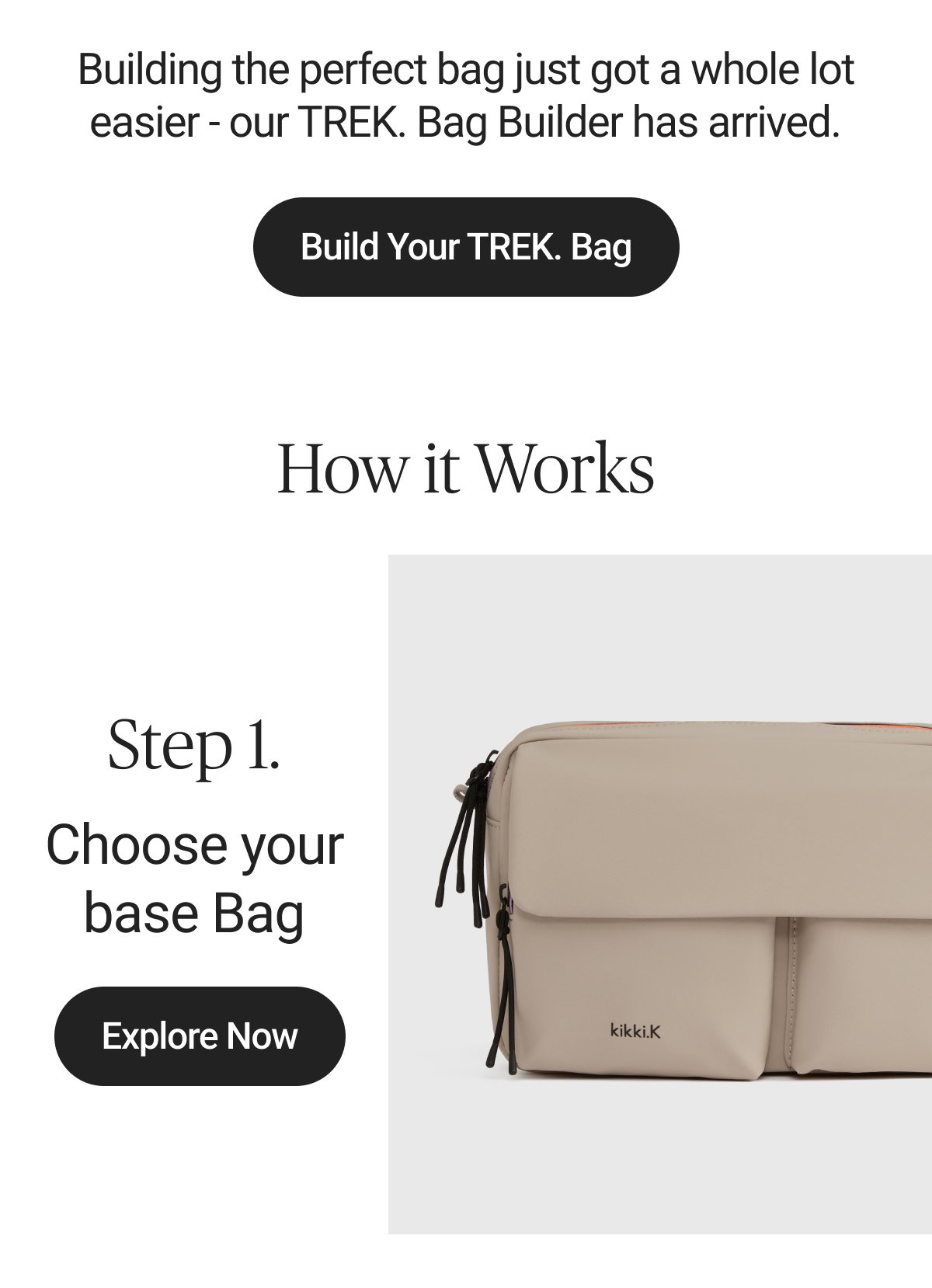 Build your TREK Bag