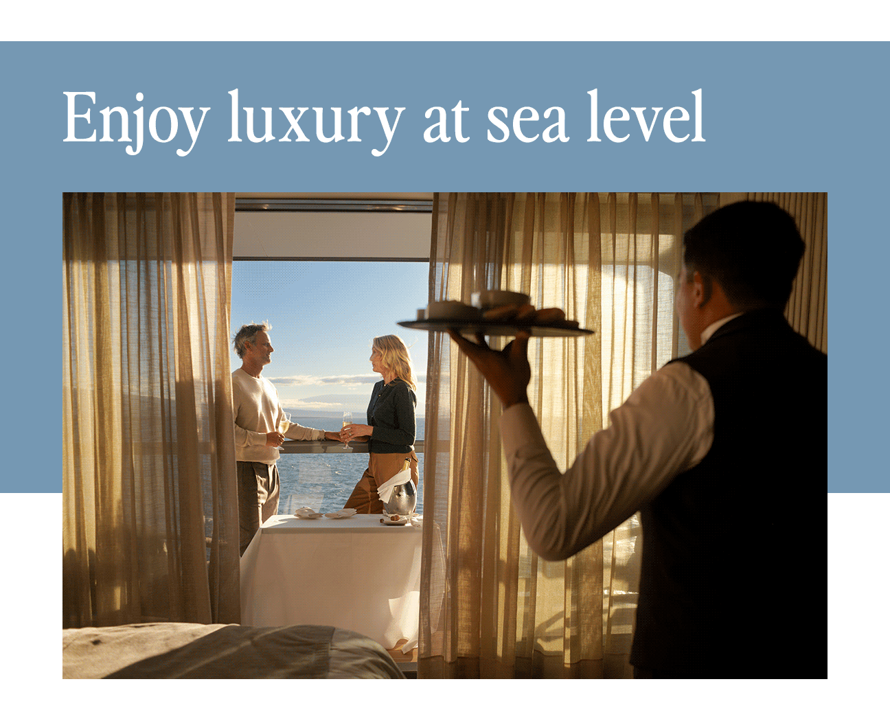 Enjoy luxury at sea level