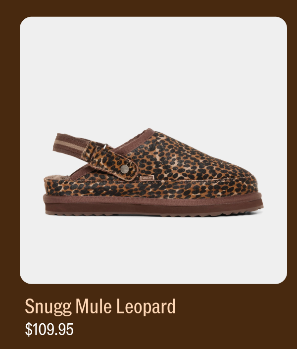 snugg mule leopard