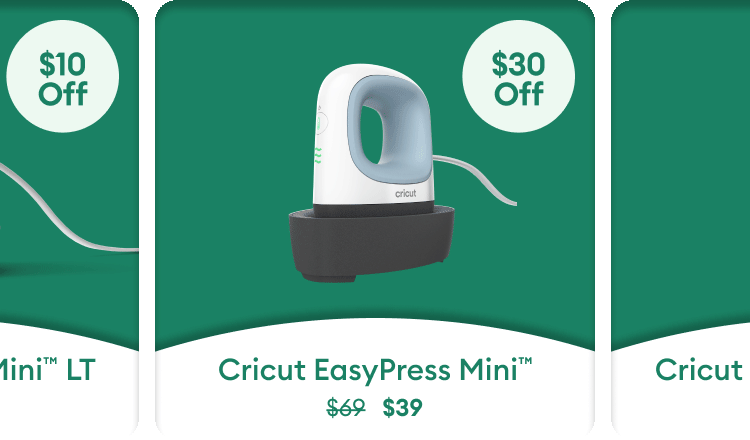 Up to $30 off heat presses. 