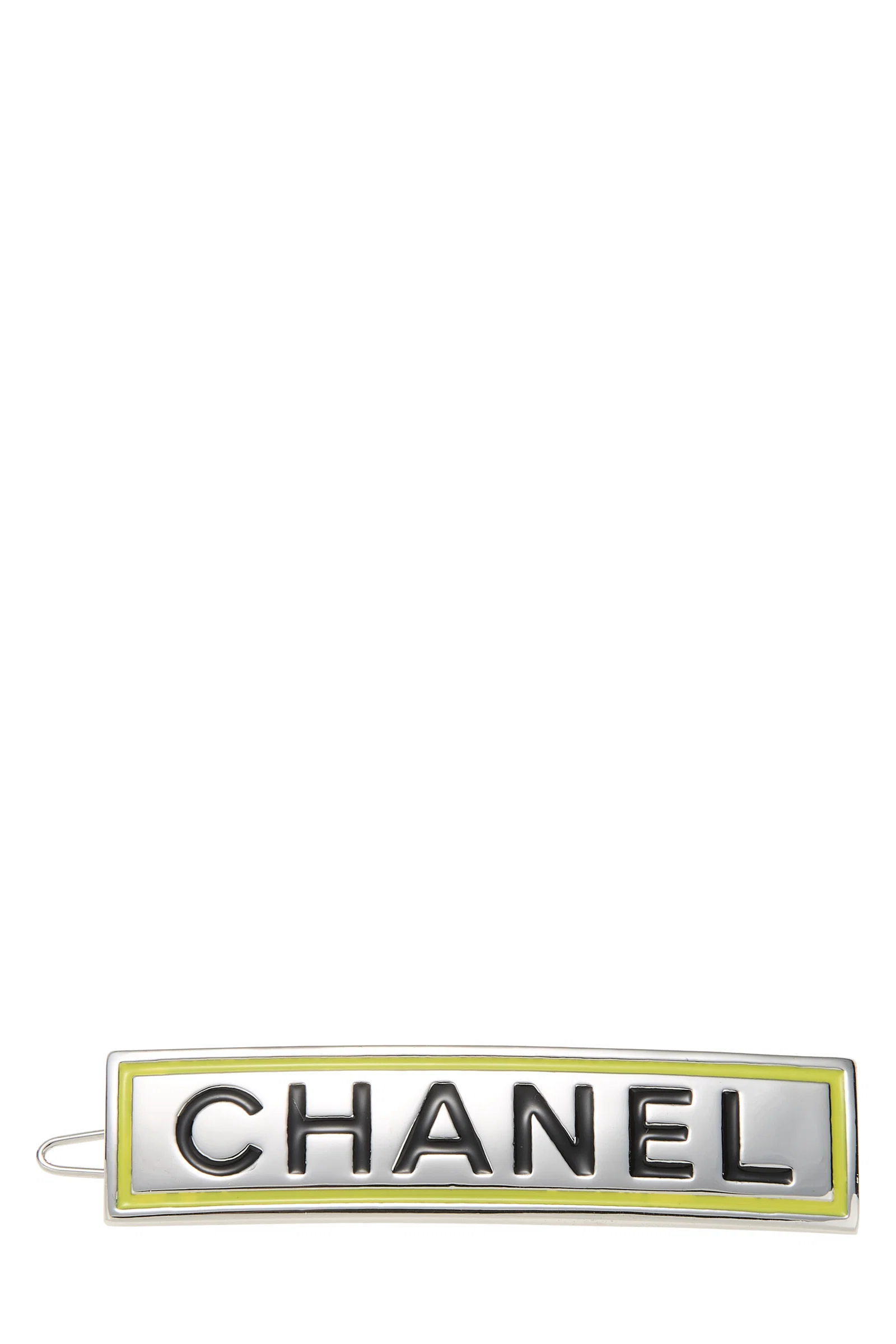 Silver & Yellow Logo Barrette