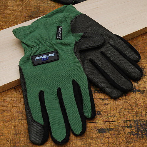 Image of Green Safety Garden Gloves - Medium