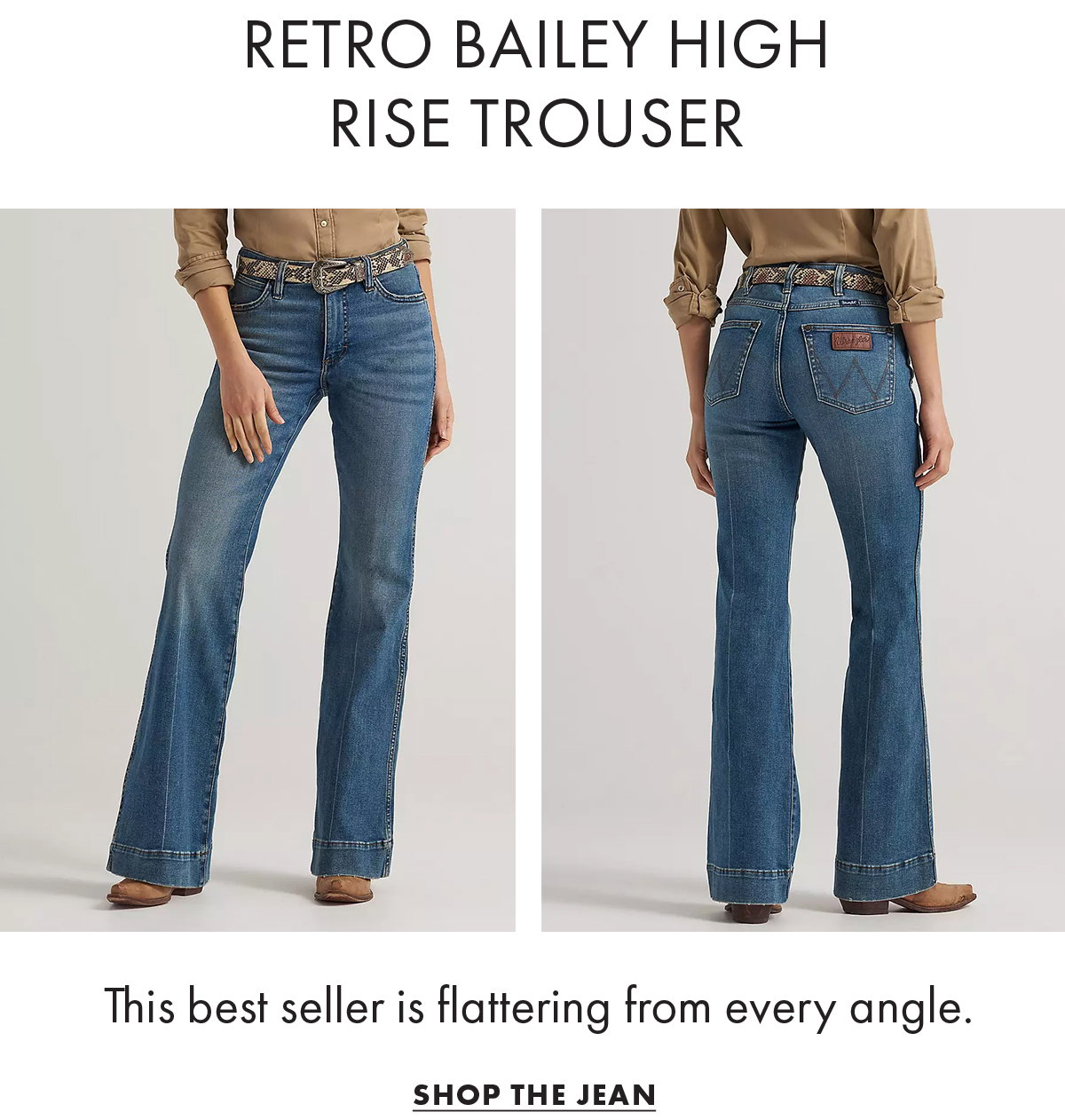 Retro Bailey High Rise Trouser Shop The Jean