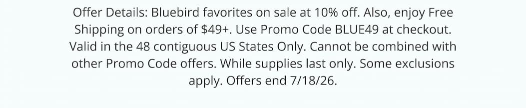 Shop All Bluebird Favorites