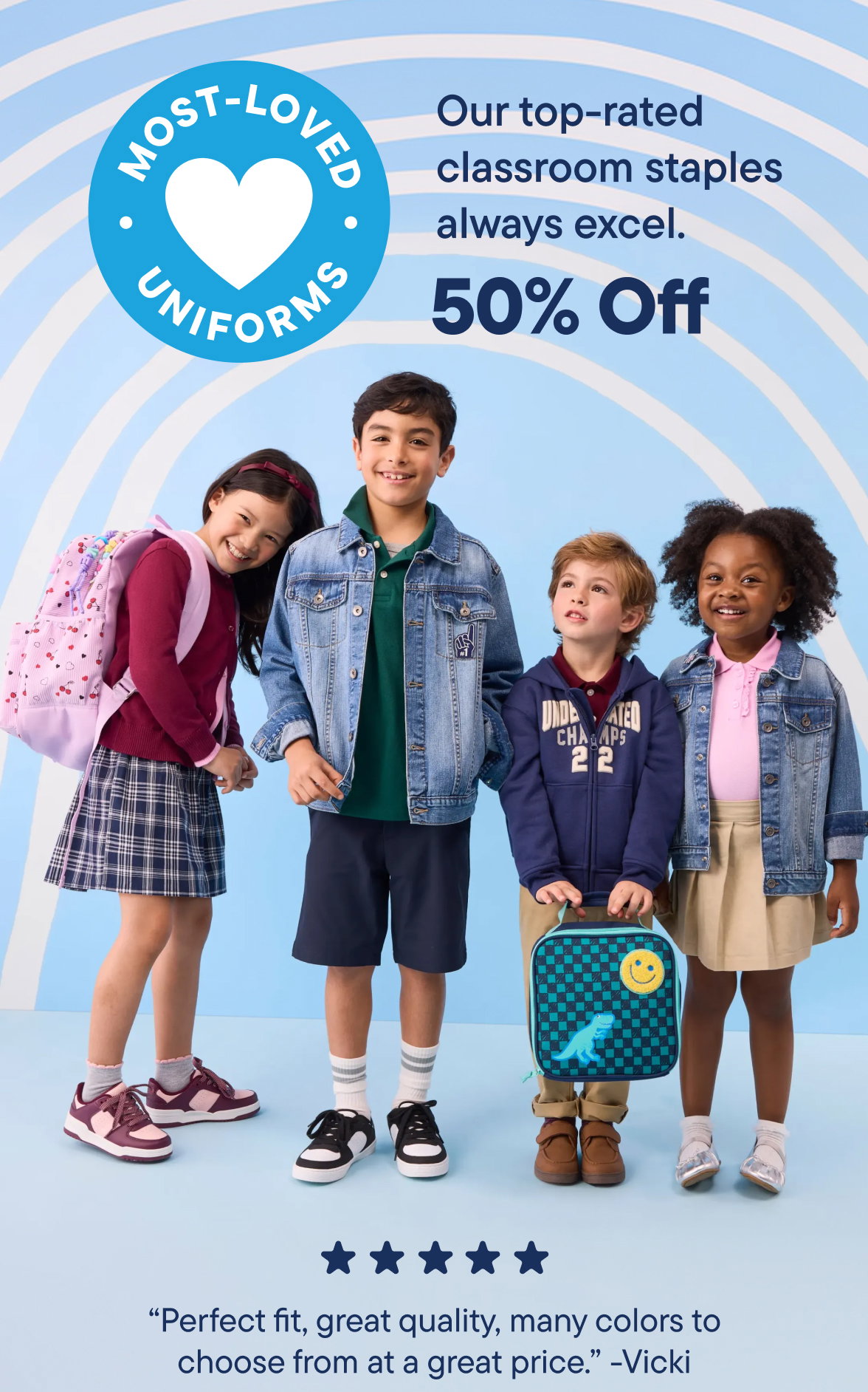 50% off Uniforms