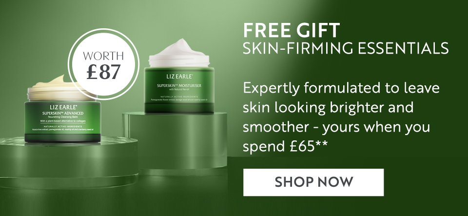 FREE GIFT SKIN-FIRMING ESSENTIALS Expertly formulated to leave skin looking brighter and smoother - yours when you spend £65**