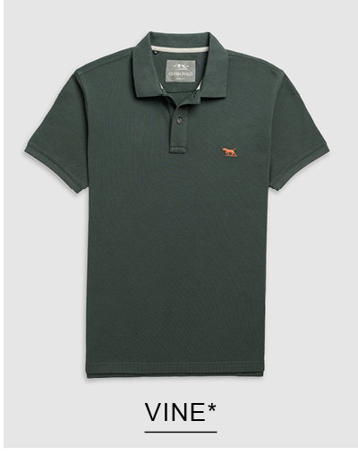 Shop The Gunn Sports Fit Polo, Vine online and instore at Rodd & Gunn