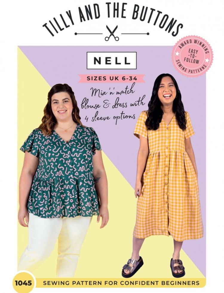 Tilly and the Buttons Sewing Pattern Nell Blouse & Dress