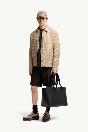 Avrelie Diamond Quilted Padded Shirt Jacket