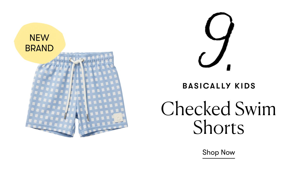 Basically Kids: Checked Swim Shorts (New Brand)