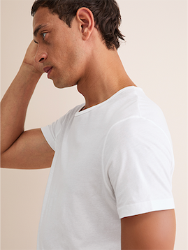 Men's Riley Pima Cotton T-Shirt in White