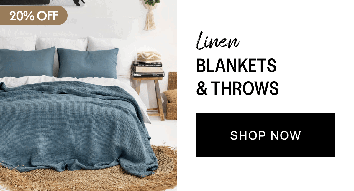 Linen Blankets & Throws