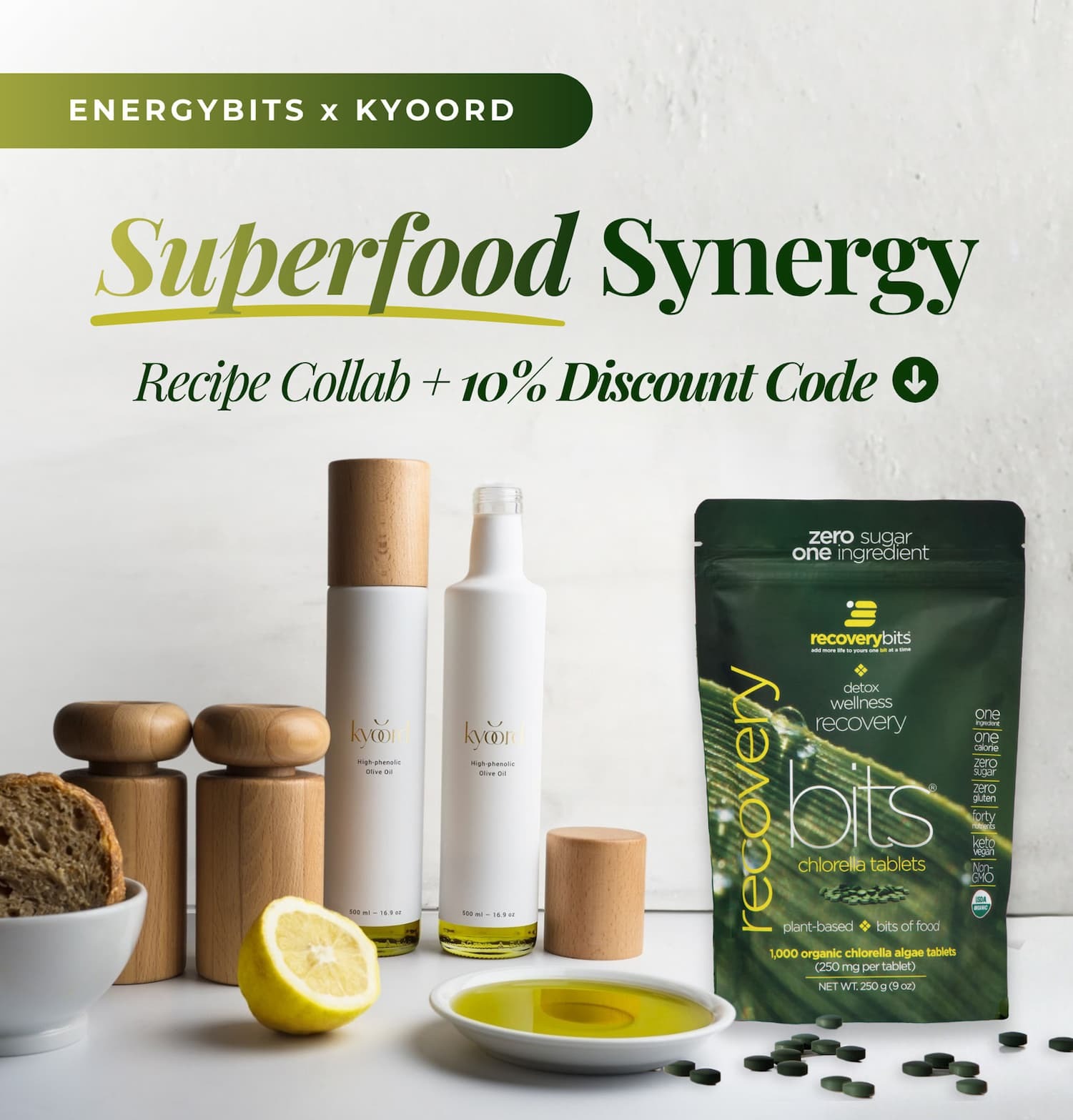 Ditch the hangover fog & recover smarter with RECOVERYbits® algae tablets