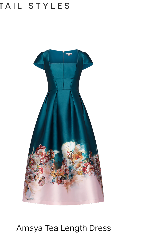 Amaya Tea Length Dress