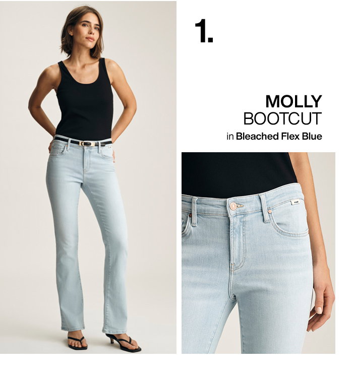 Molly Bootcut Bleached Flex Blue