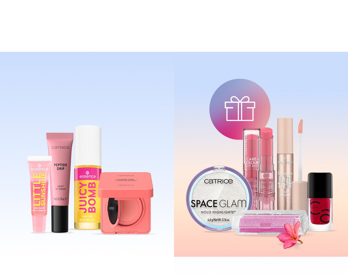 Cadeau naar keuze van essence een Catrice