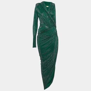 Green Crystallized Jersey Asym