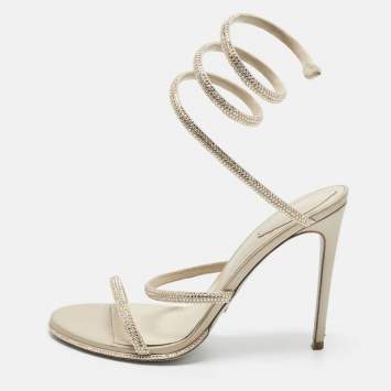Cleo Size 40 Beige Leather and