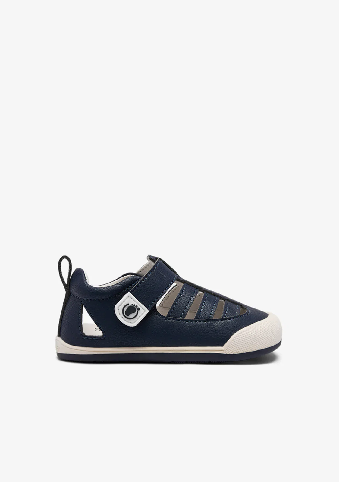 Image of Navy Blue Barefoot Baby Sandals
