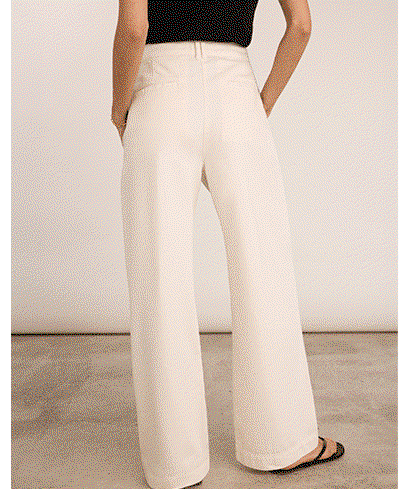 Teresa Organic Cotton Wide Leg Trousers