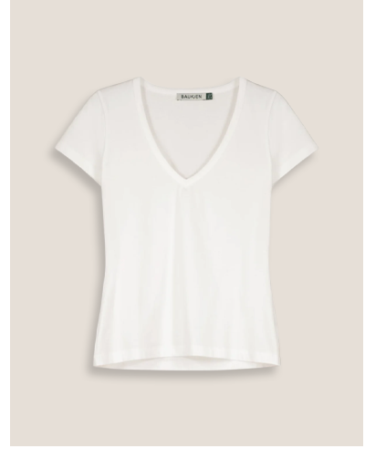 Riley Organic Cotton V-Neck Slim Tee