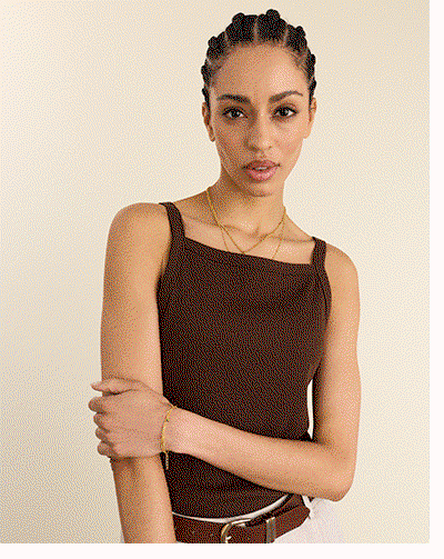 Cecilia Organic Cotton Rib Tank