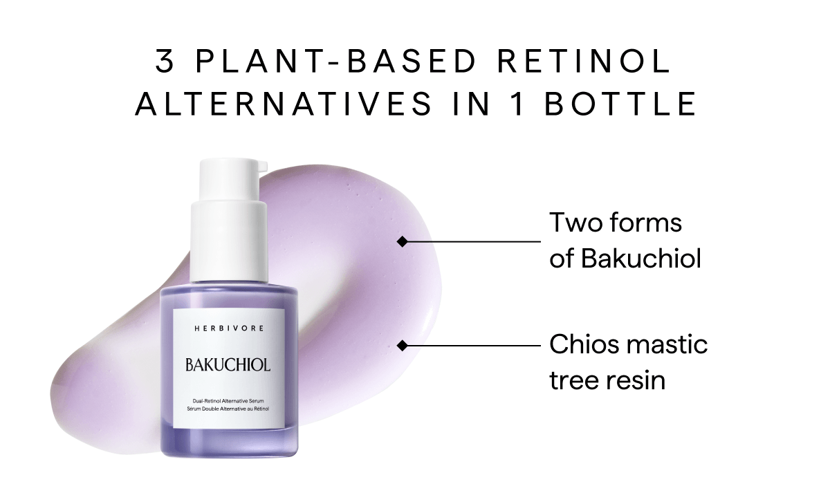 3 plant-based retinol alternatives in 1 bottle