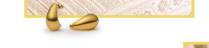 Aura Waterproof Gold Earrings