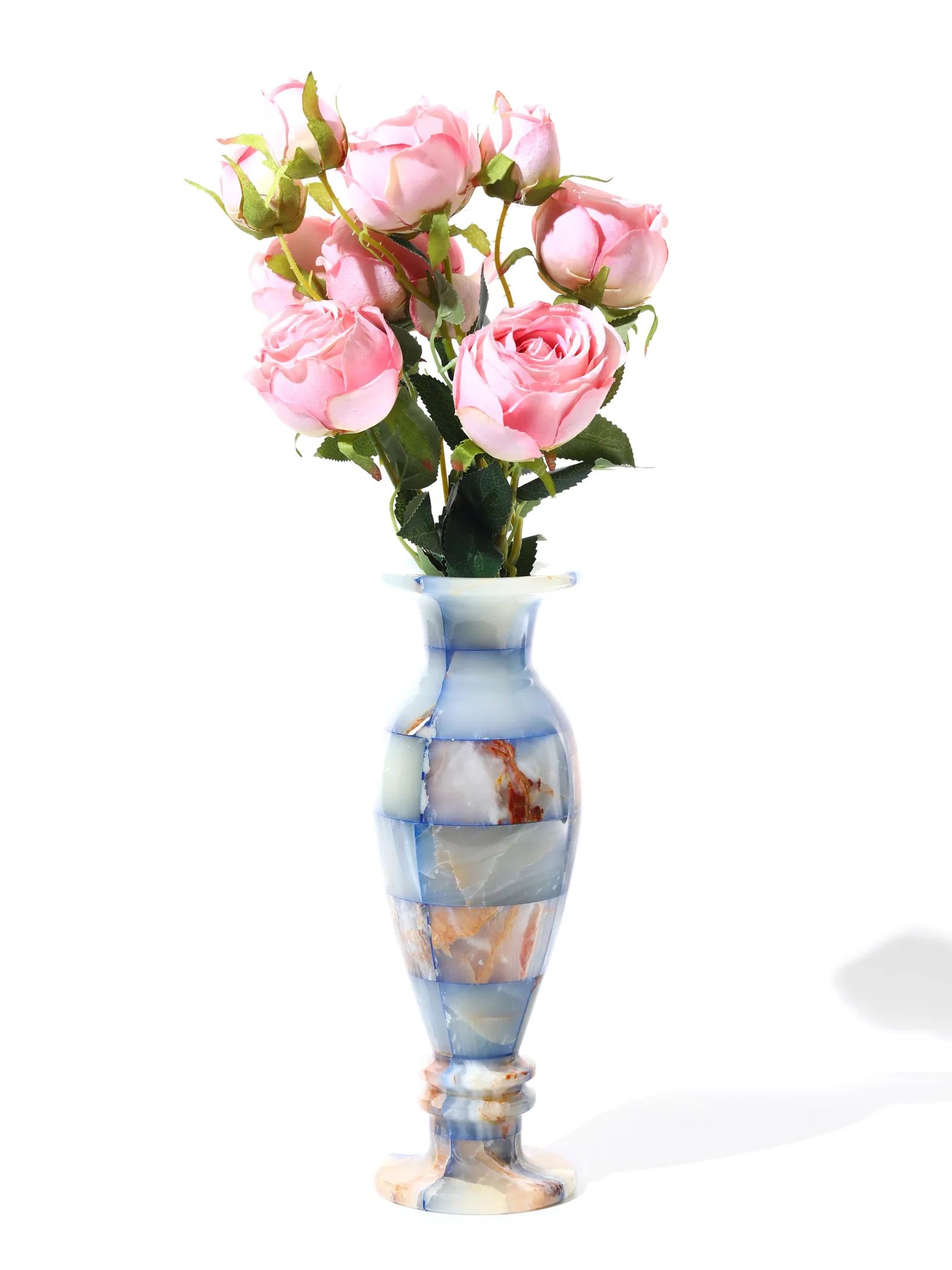 Image of Sky Wave Jade Mosaic Vase, Large