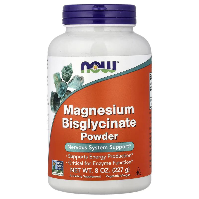 Image of NOW Foods Magnesium Bisglycinate Powder