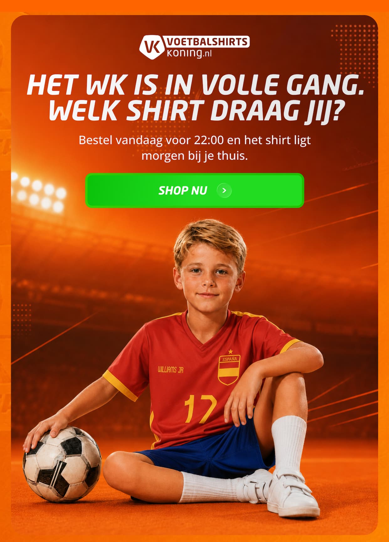 Het WK is in volle gang. Welk shirt draag jij?