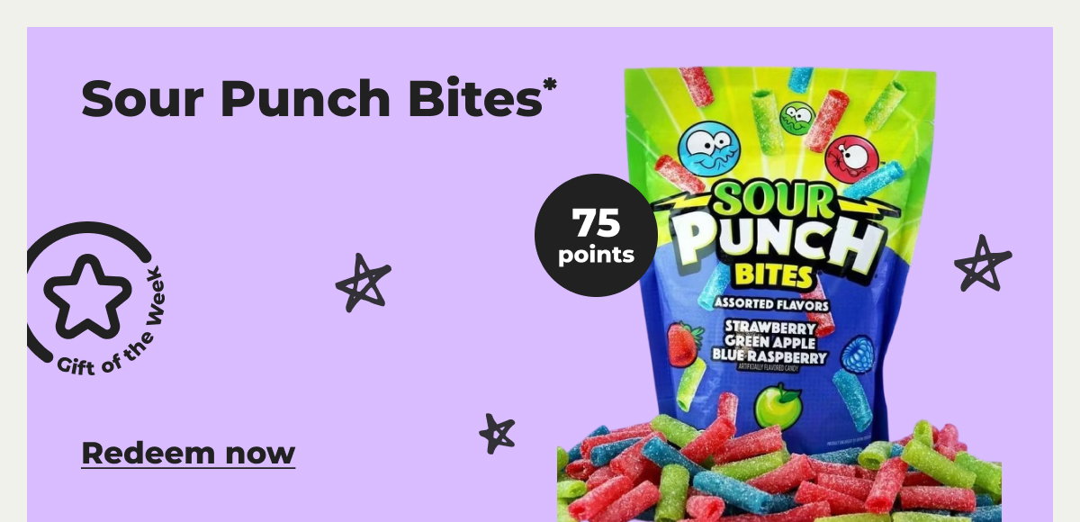 Sour Punch Bites* - Redeem now