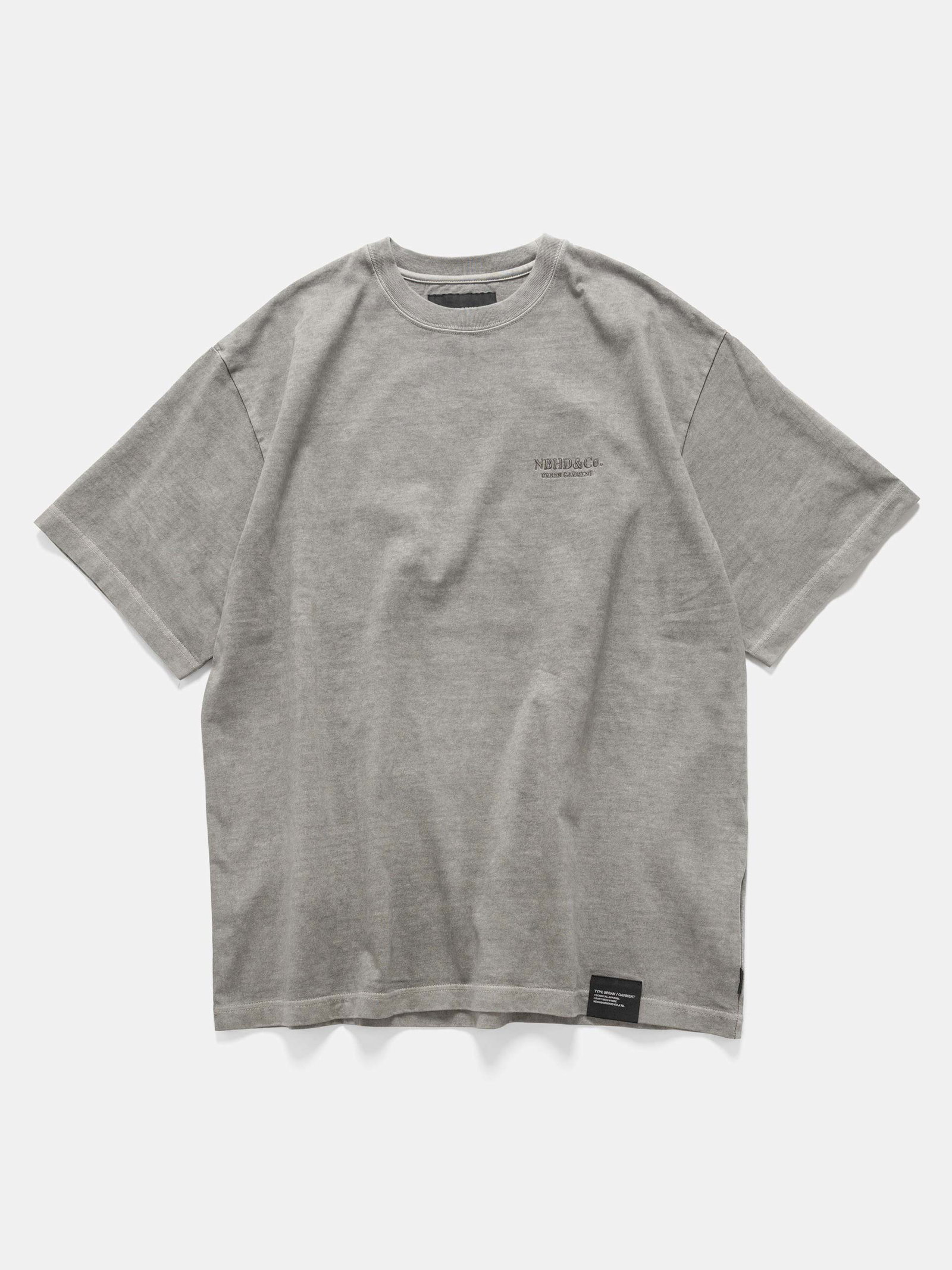 Image of Pigment Dyed Crewneck SS Gray